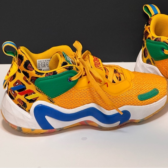 Adidas x Lego D.O.N. Issue 3 LEGO Sneakers GZ5512 Boy / girl Size 6 Women Sz 7.5 - Picture 7 of 15